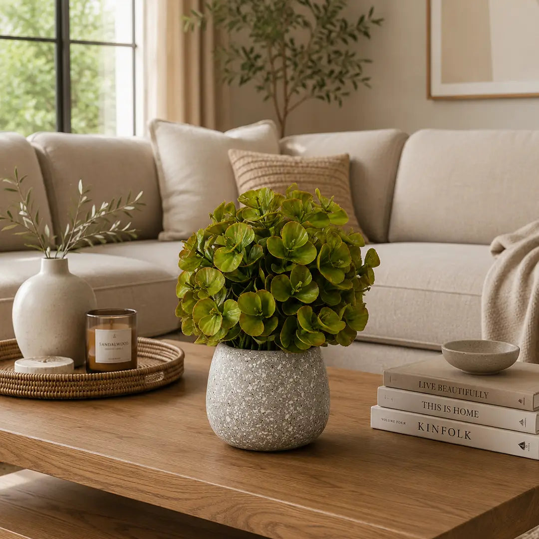 Nature Pearl Artificial Green Plant with Pot