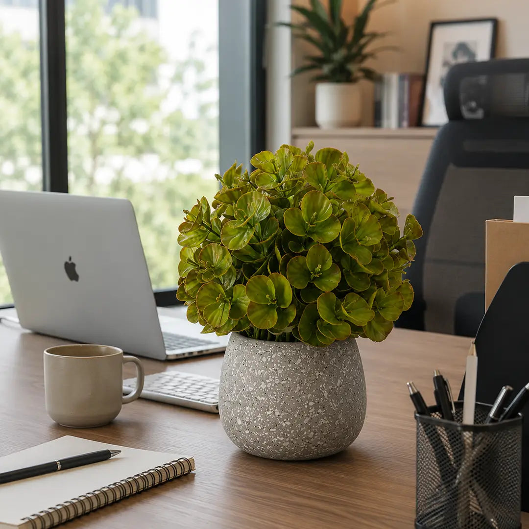 Nature Pearl Artificial Green Plant with Pot