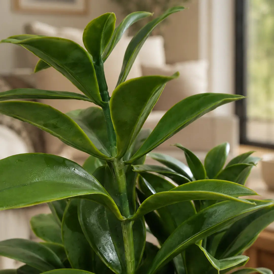 Emerald Elegance Artificial Green Plant with Pot