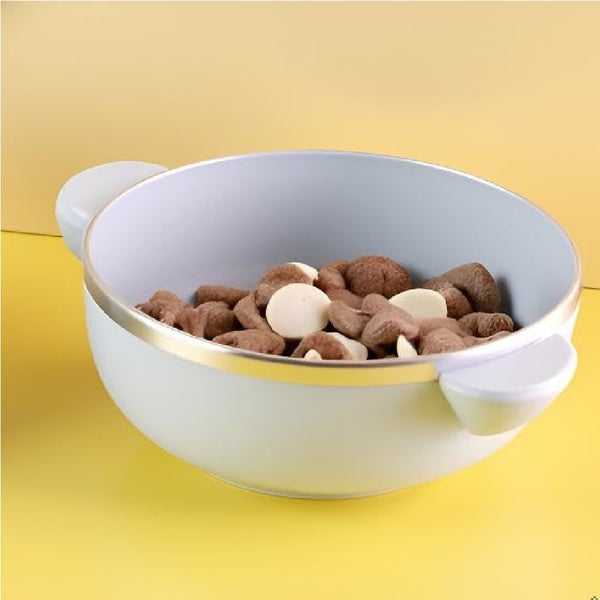 Premium Stainless Steel Bowl with Lid & Spoon