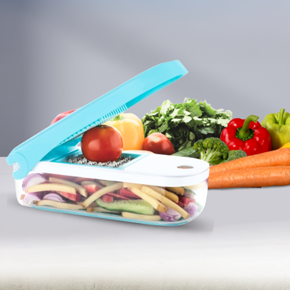 7 In 1 Plastic Vegetable And Fruit Chopper