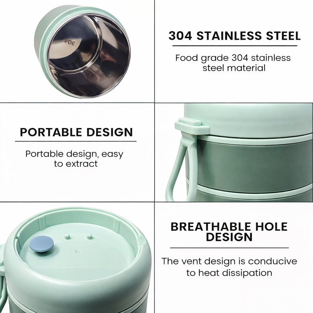 Duo Layer Heat Nest Lunch Cup