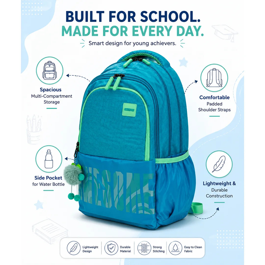 Aqua Breeze School Backpack