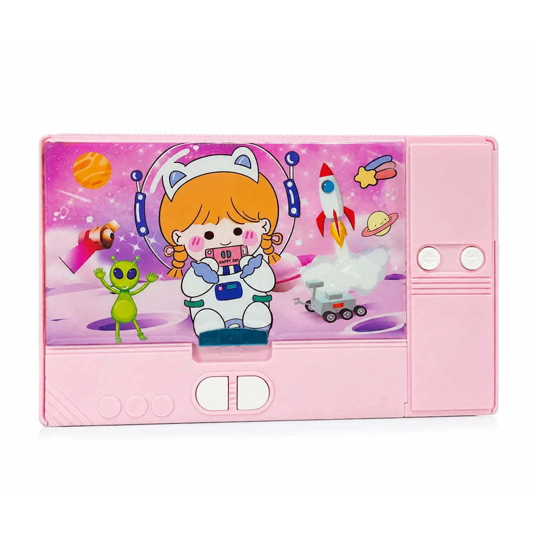 Galaxy Glow Multi-Compartment Pencil Box