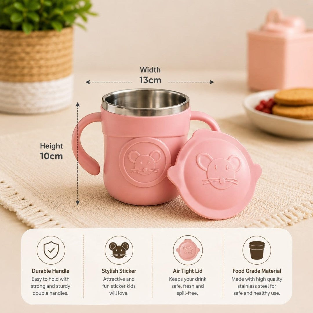 Apex Puffy Steel Mug 250 ml(approx) Pink