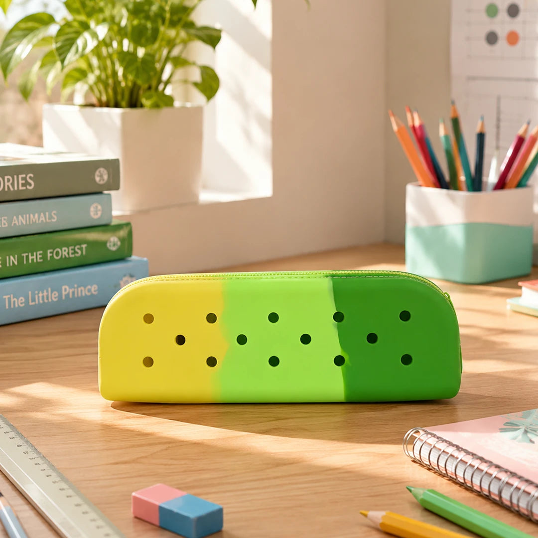 Tropical Pop Silicone Pencil Pouch