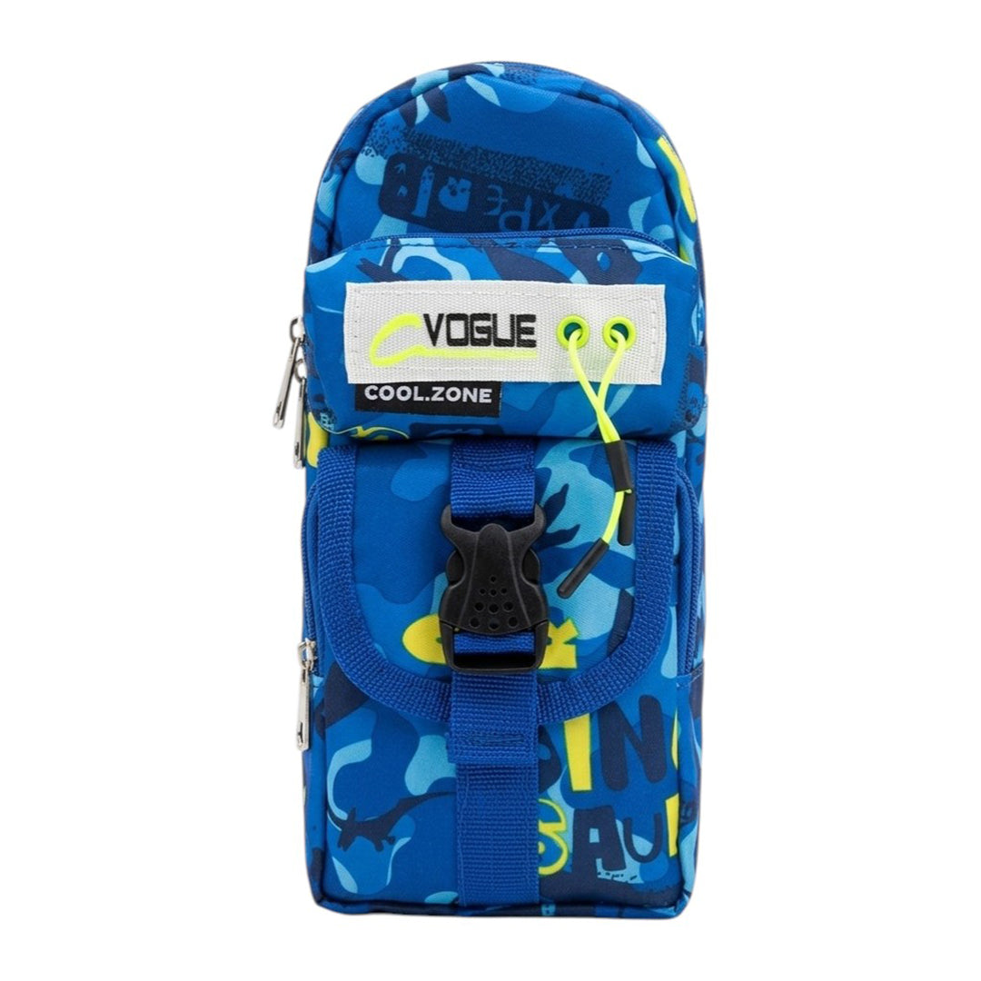 Dino Splash Multi-Pocket Pencil Pouch