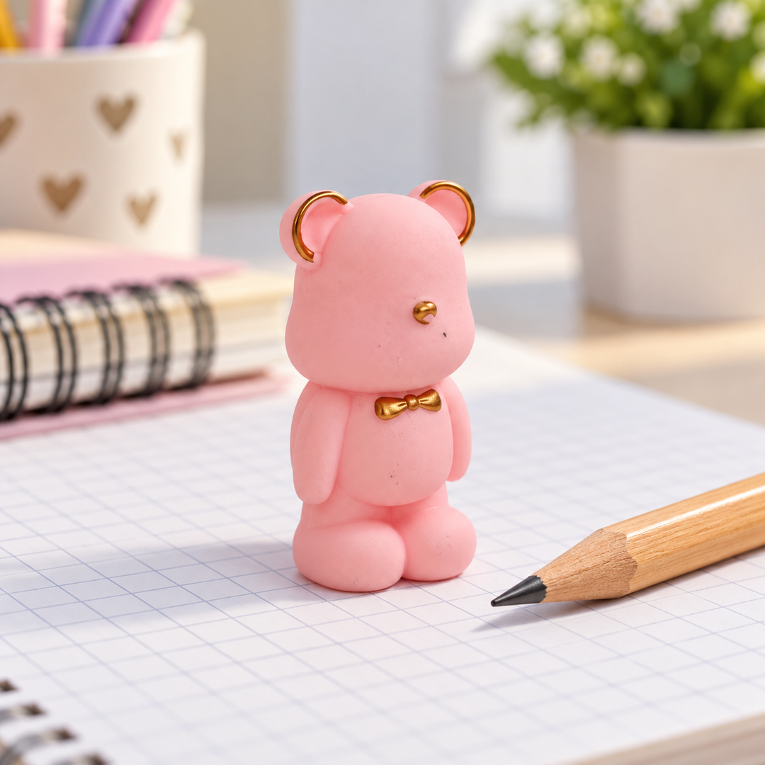 Cuddly Duo Teddy Bears Eraser