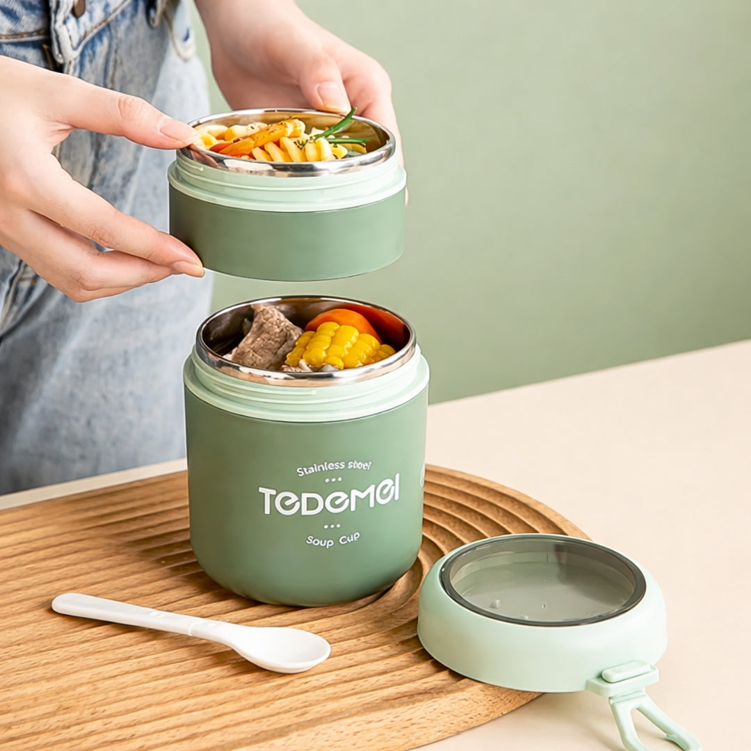 Duo Layer Heat Nest Lunch Cup