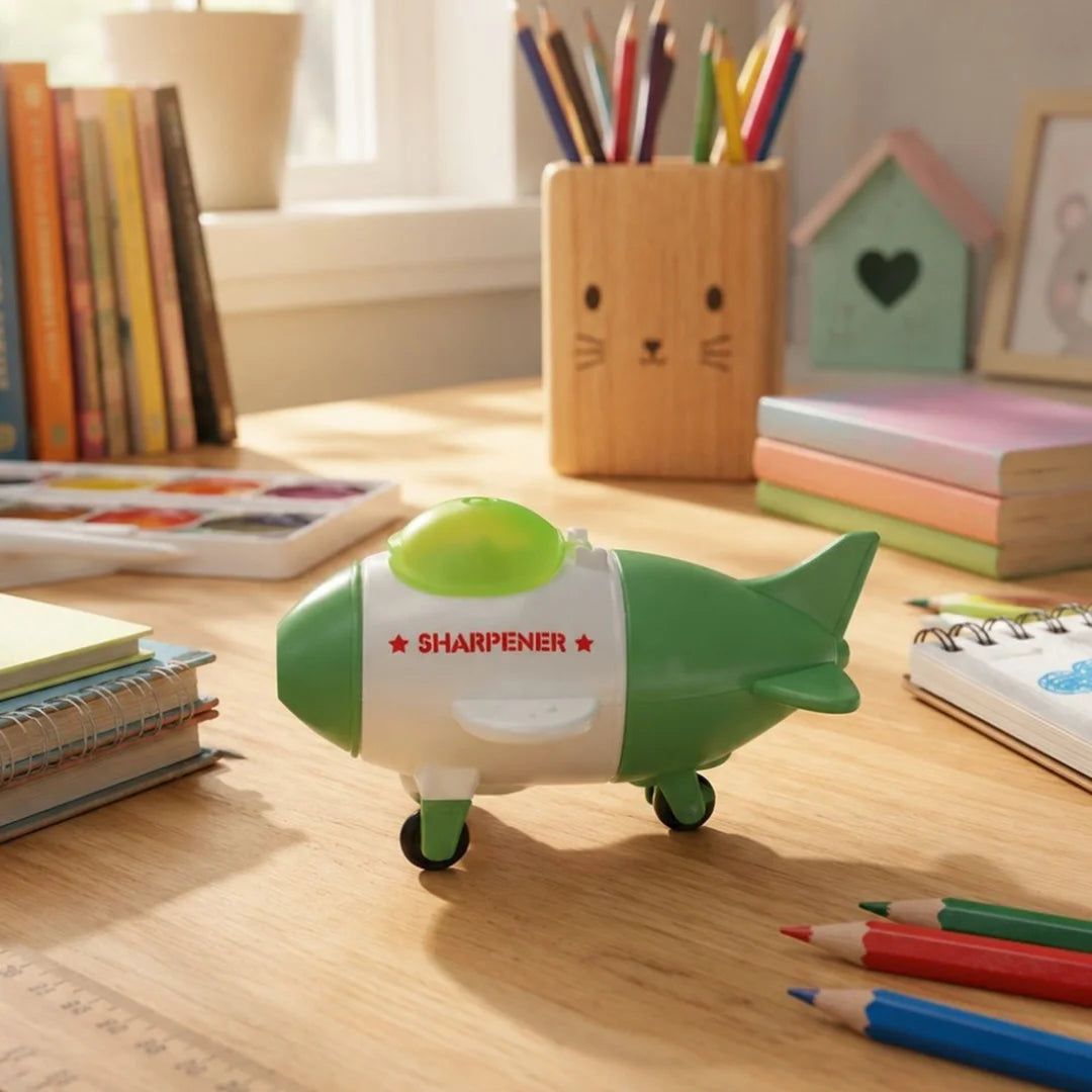 Aero Buddy Duo 2-in-1 Aircraft Sharpener and Eraser Combo