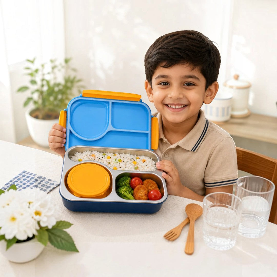Space Explorer Stainless Steel Kids Lunch Box