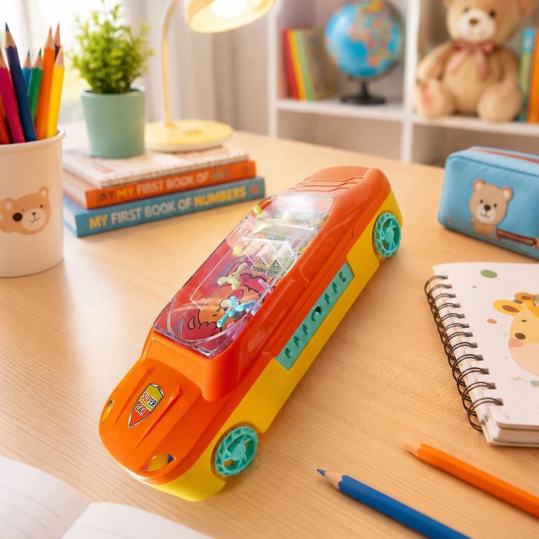 Blaze Racer Car Pencil Box with Password Lock & Fun Maze