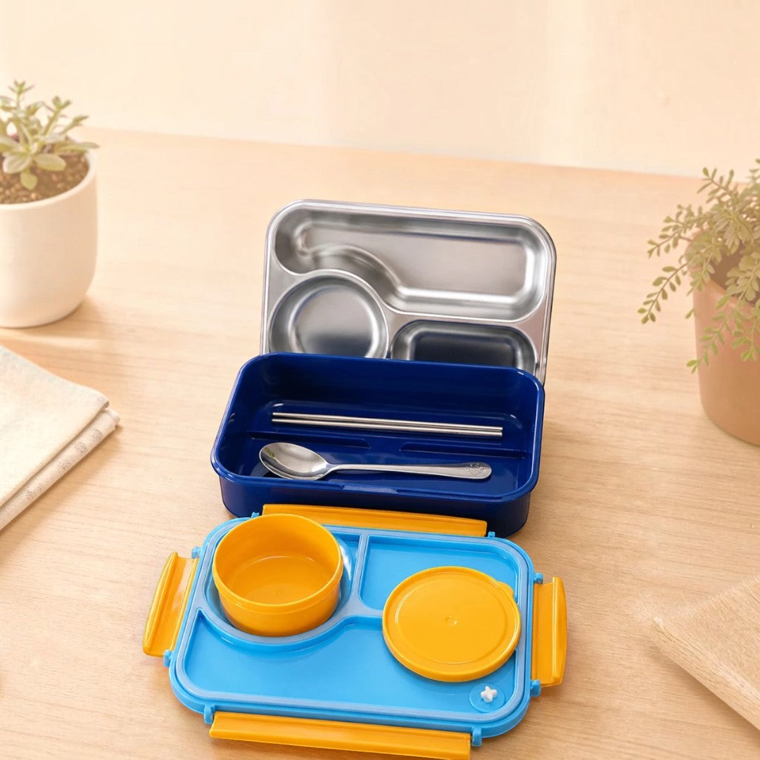 Space Explorer Stainless Steel Kids Lunch Box