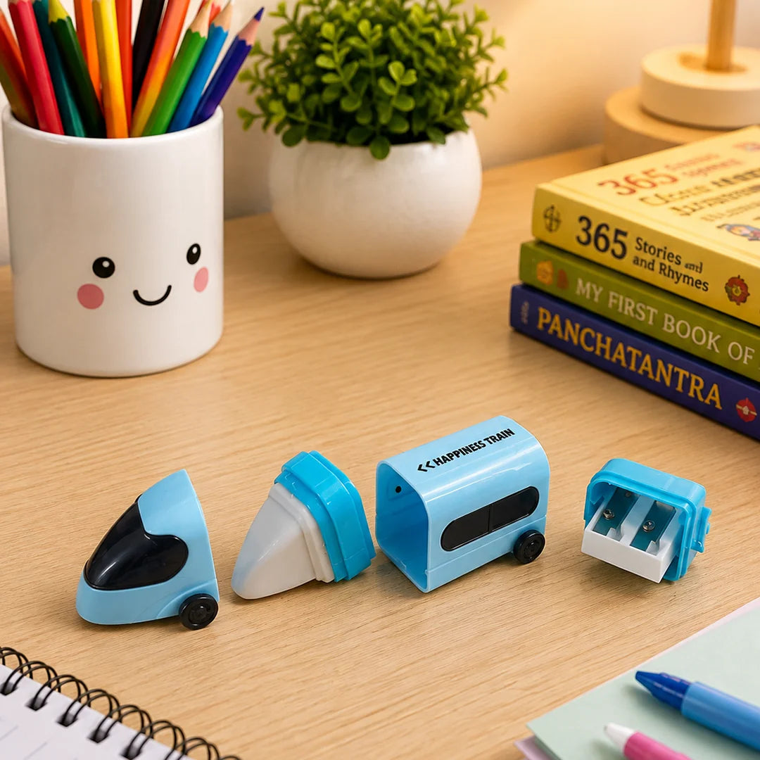 Speedy Train 2-in-1 Stationery Combo