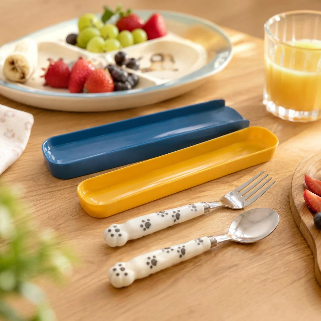 PawPrint Kids Travel Cutlery Set