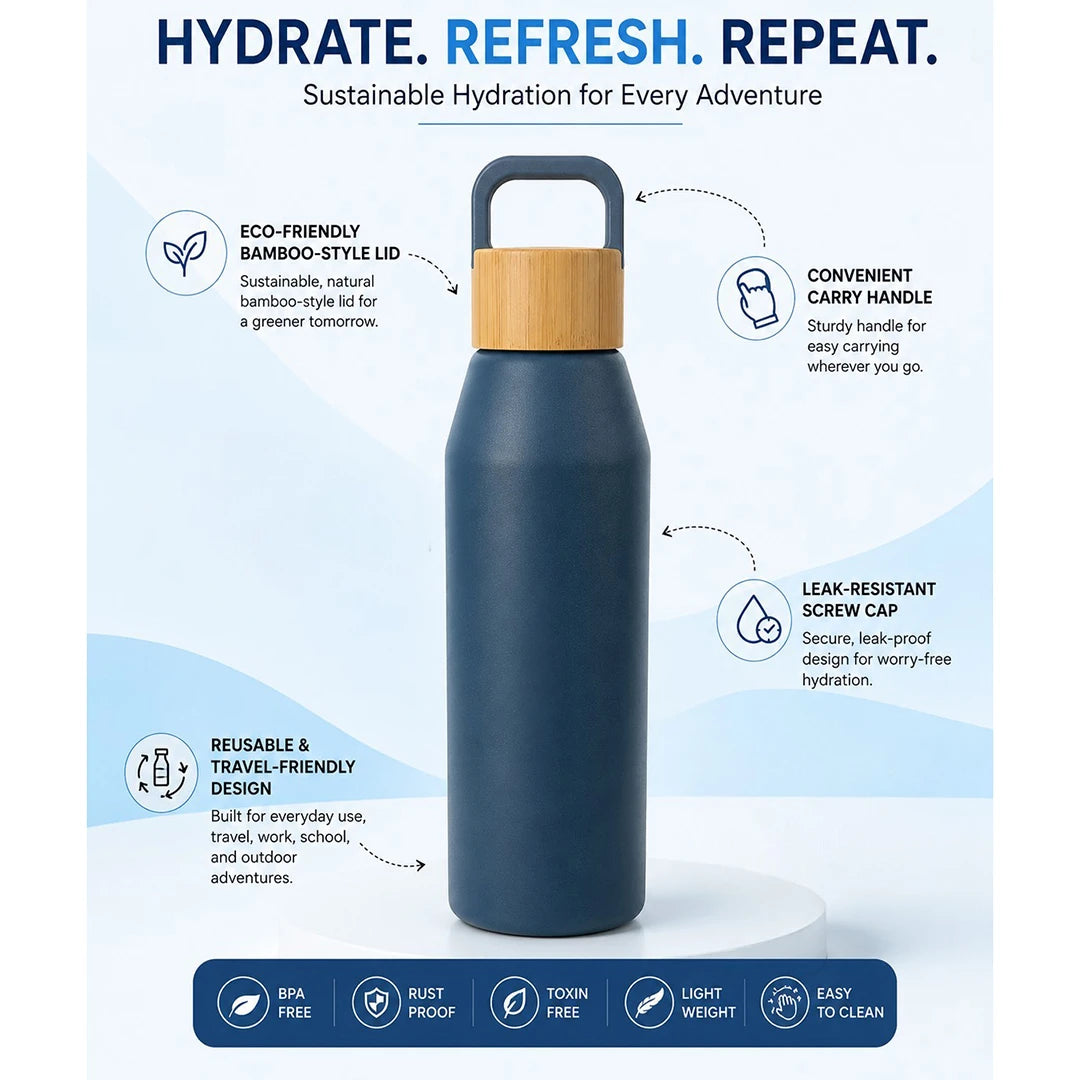 Nordic Blue Steel Hydration Bottle
