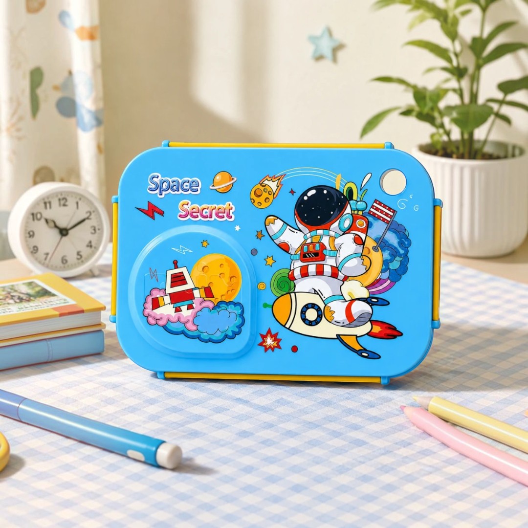 Space Explorer Stainless Steel Kids Lunch Box