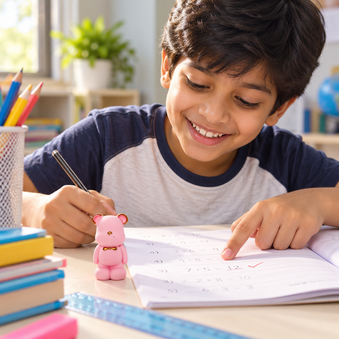 Cuddly Duo Teddy Bears Eraser