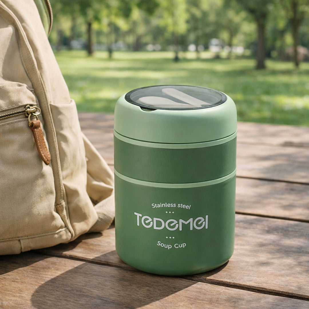 Duo Layer Heat Nest Lunch Cup