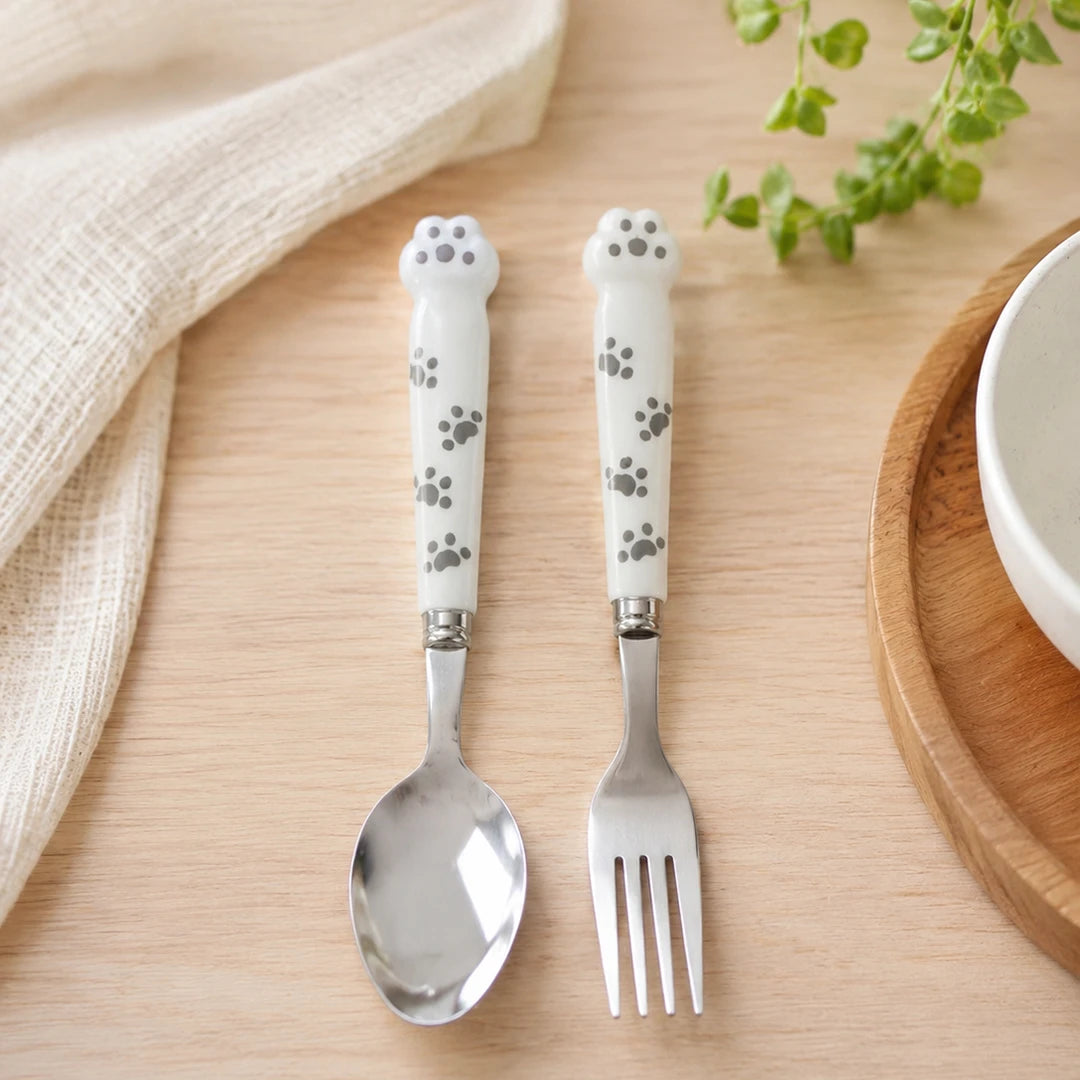 PawPrint Kids Travel Cutlery Set
