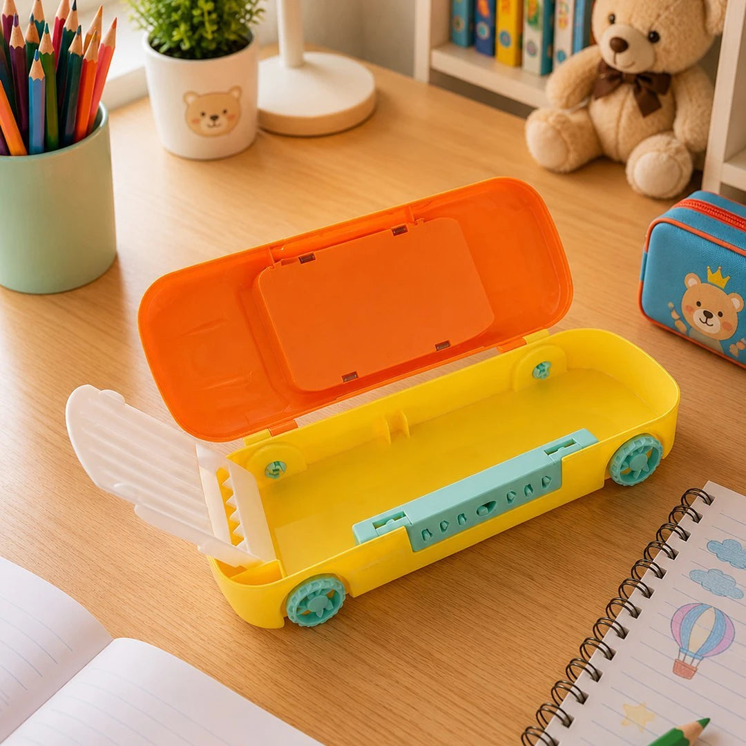 Blaze Racer Car Pencil Box with Password Lock & Fun Maze