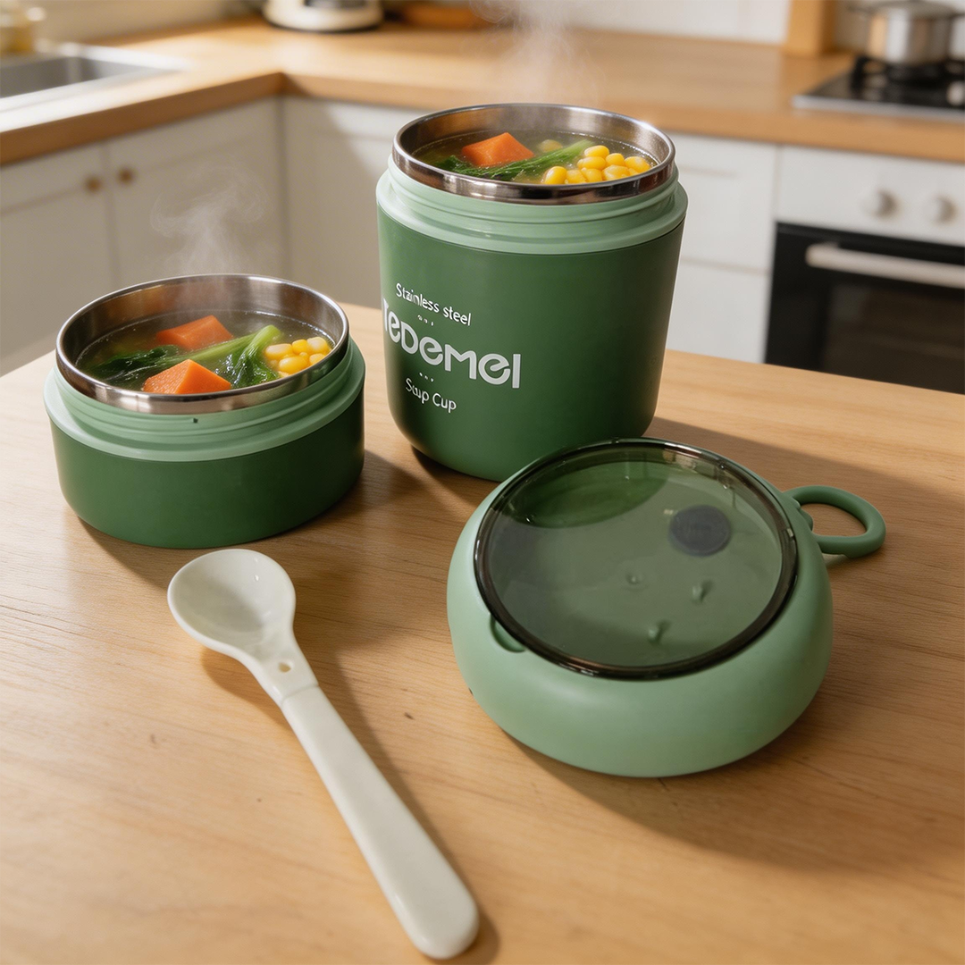 Duo Layer Heat Nest Lunch Cup