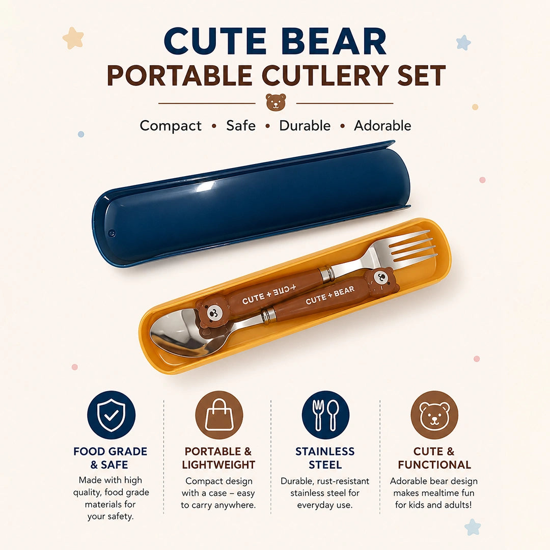 Bear Buddy Kids Cutlery Set