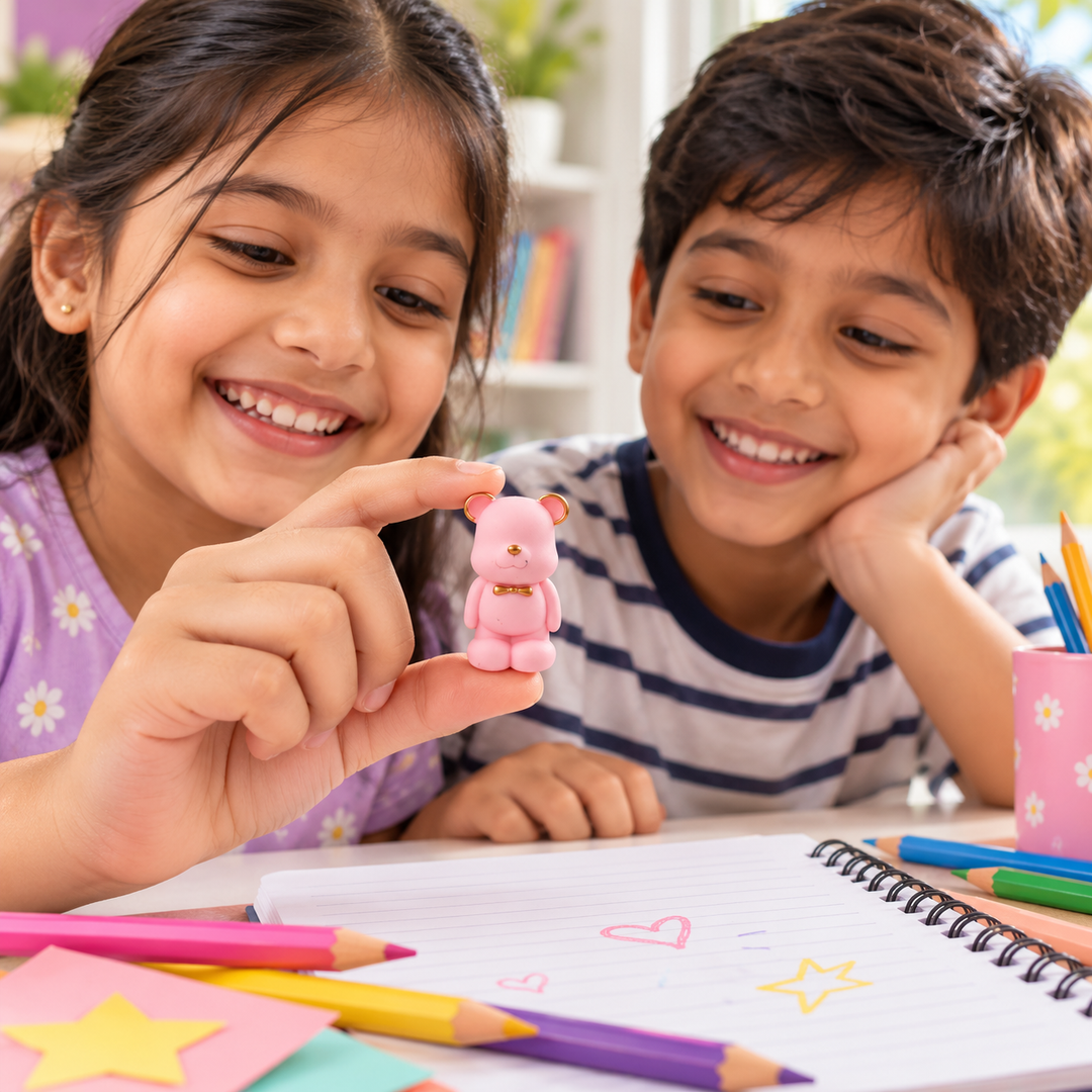 Cuddly Duo Teddy Bears Eraser