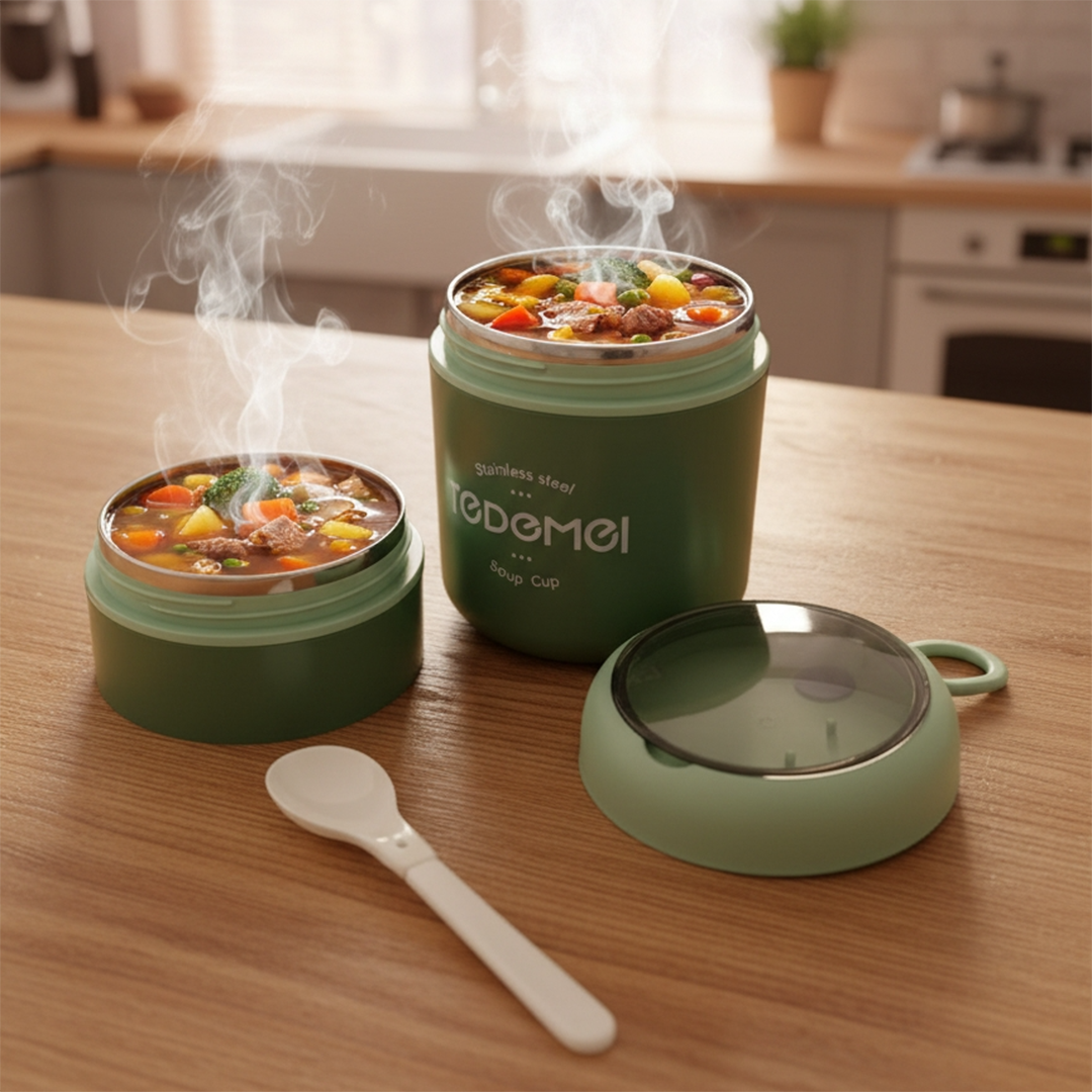 Duo Layer Heat Nest Lunch Cup