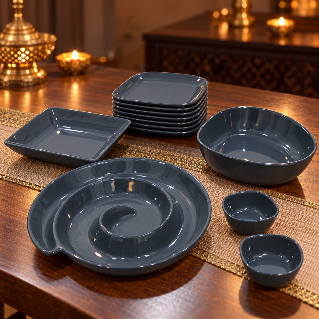 Slate Swirl Serving Set