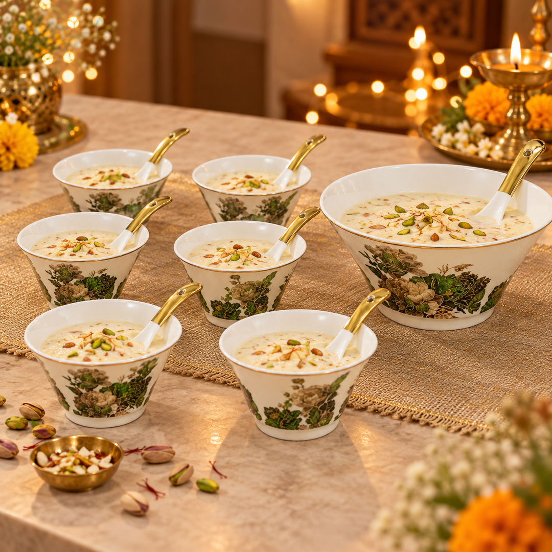 Verdant Bloom Serving Set