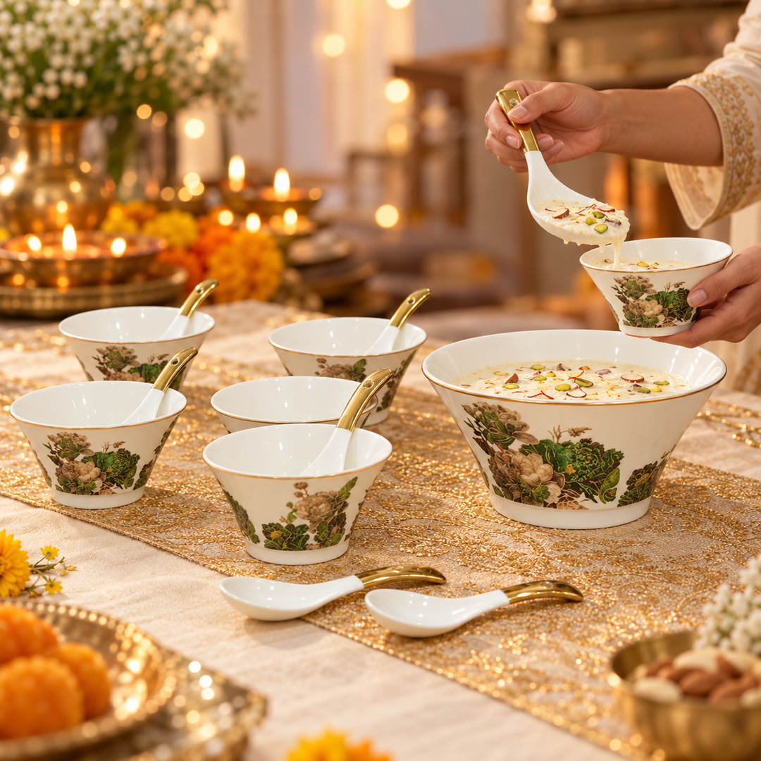 Verdant Bloom Serving Set
