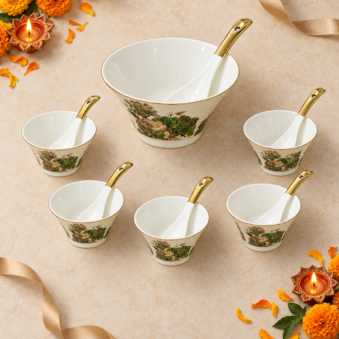 Verdant Bloom Serving Set