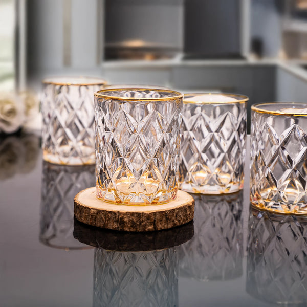 VINTAGE CRYSTAL WHISKEY GLASS SET