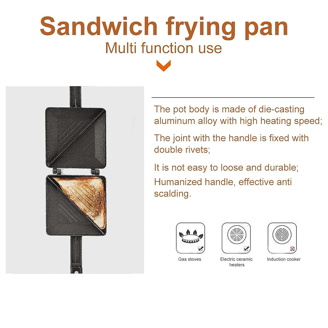 2 Cuts Non-Stick Grill Sandwich Maker Classic