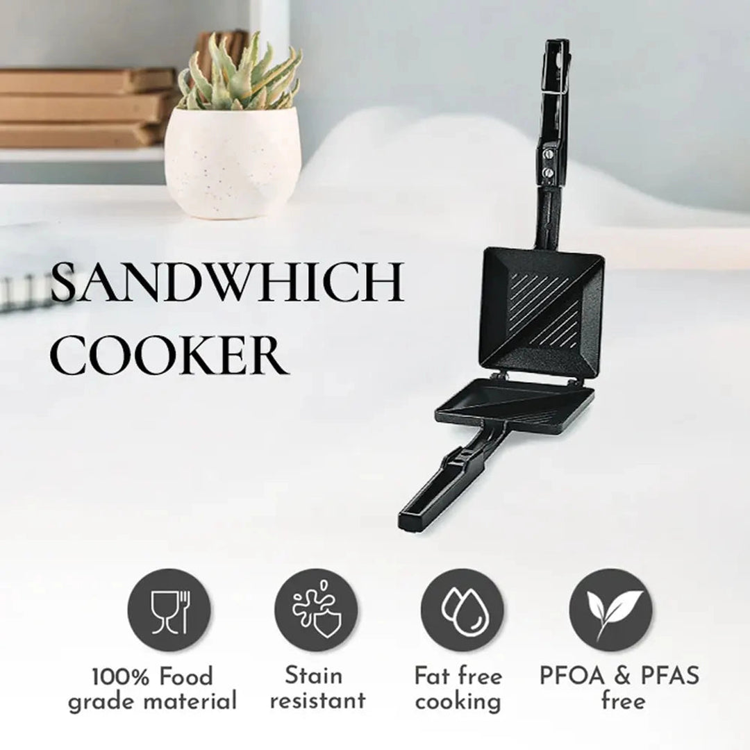 2 Cuts Non-Stick Grill Sandwich Maker Classic