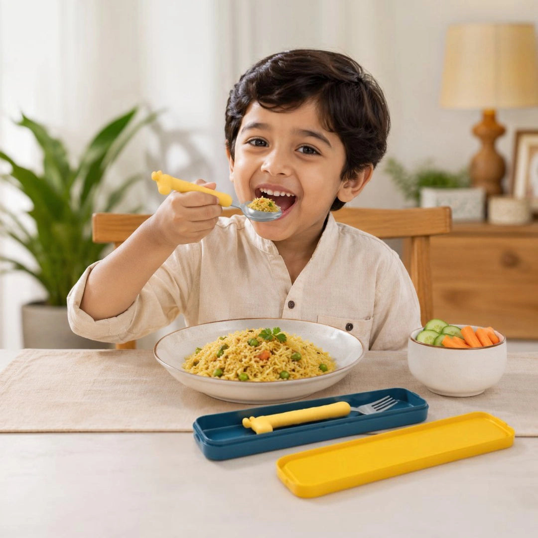 Giraffe Trio Kids Cutlery Set