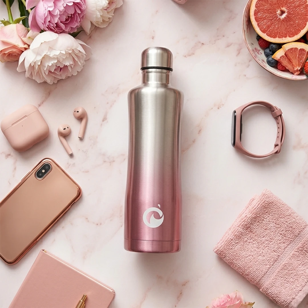 Blush Steel Insulated Bottle