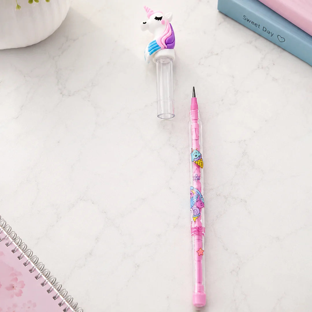 Unicorn Magic Push Pencil Set