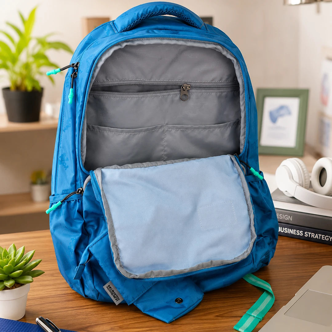 Blue Bolt School Backpack