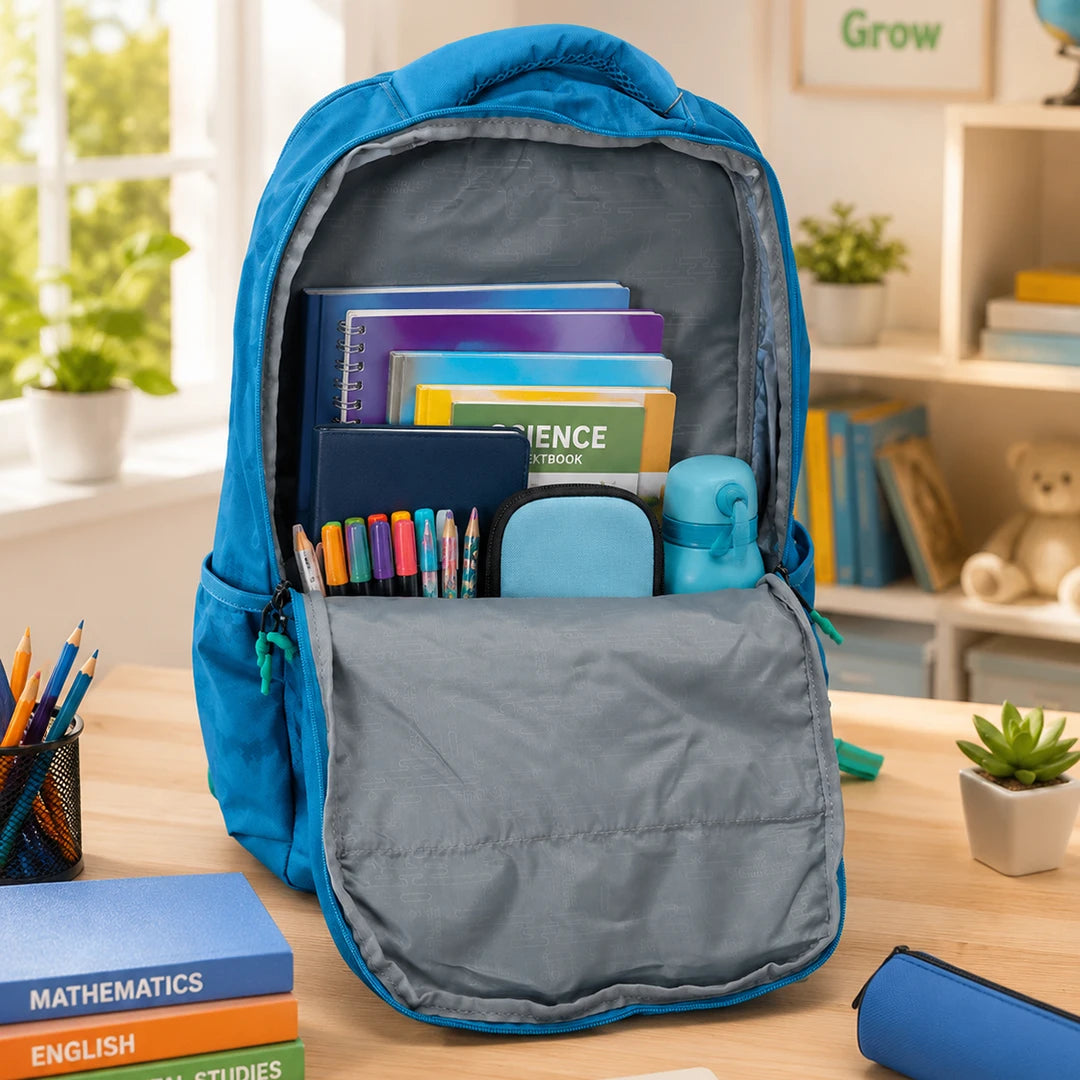 Blue Bolt School Backpack