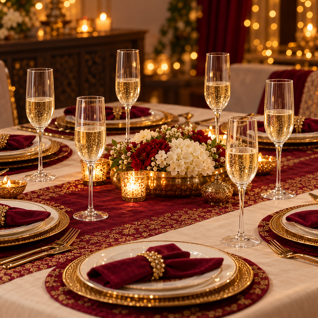 Crystal Toast Champagne Flutes