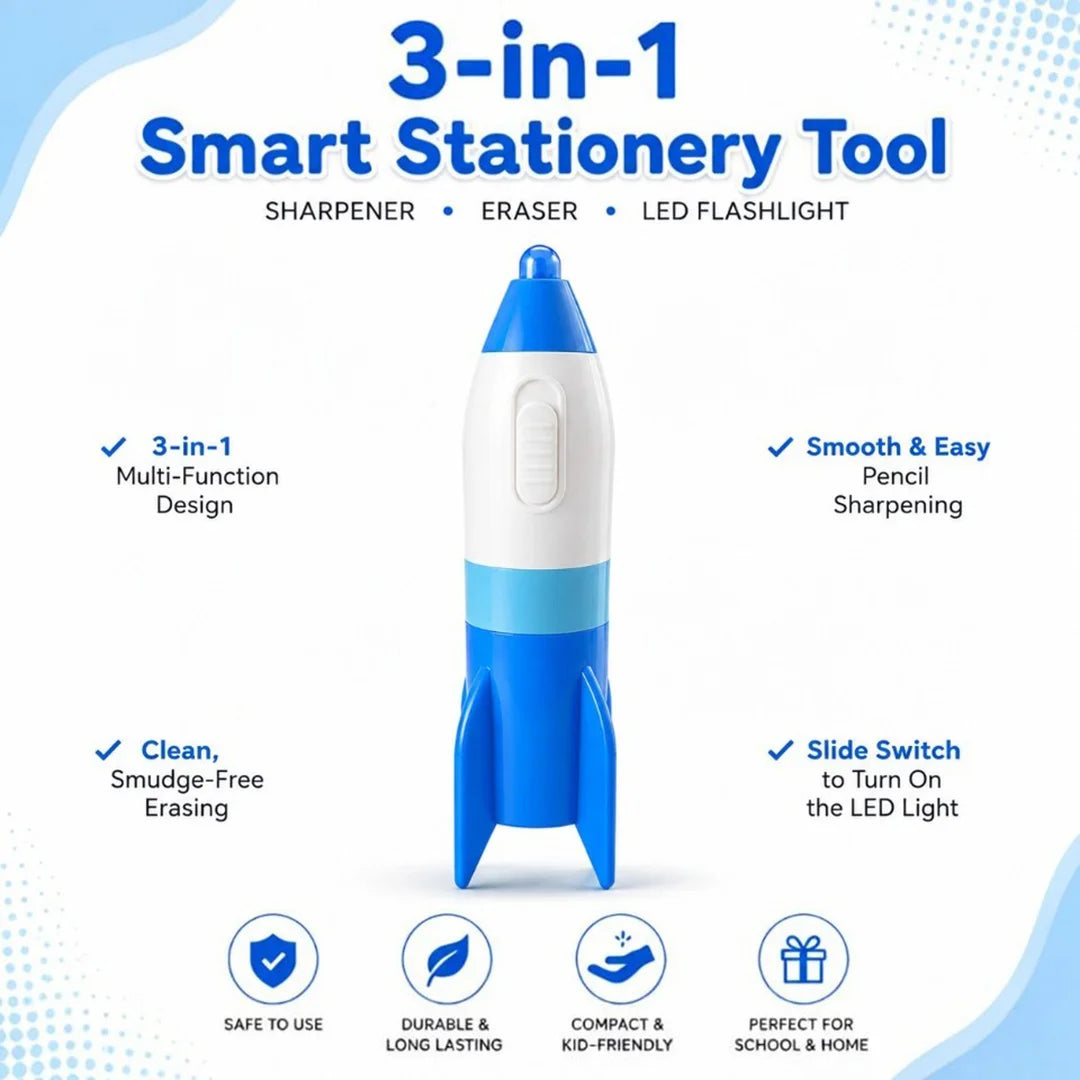 Rocket Beam 3-in-1 Stationery Set (Pack of 2)