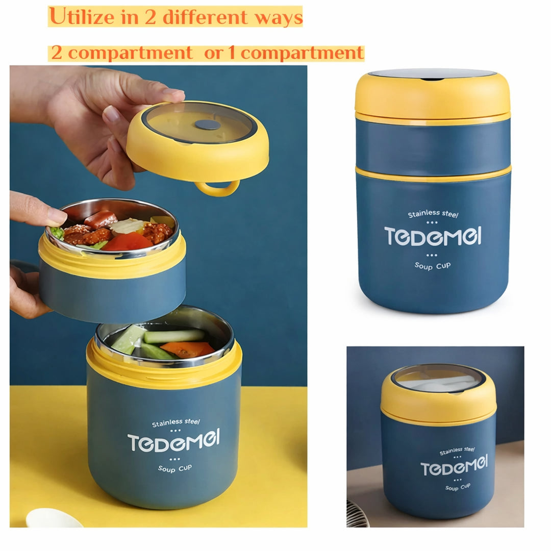 Duo Layer Heat Nest Lunch Cup