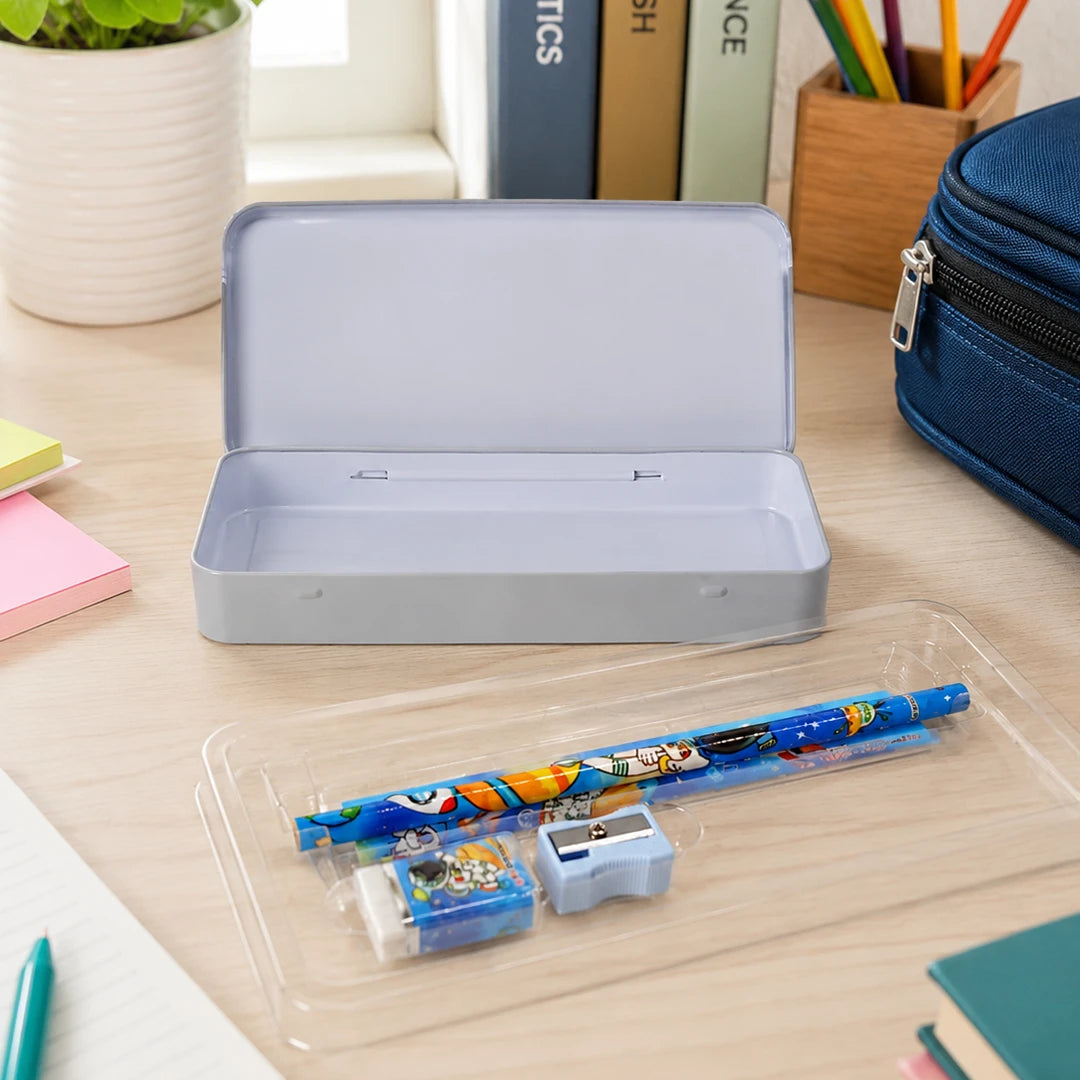 Space Explorer Metal Pencil Box Set