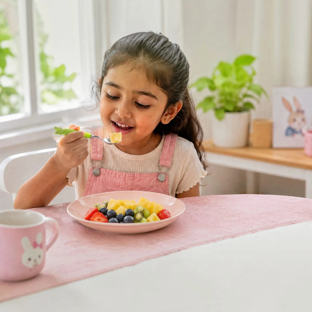 Froggy Fun Kids Spoon & Fork Set with Travel Case