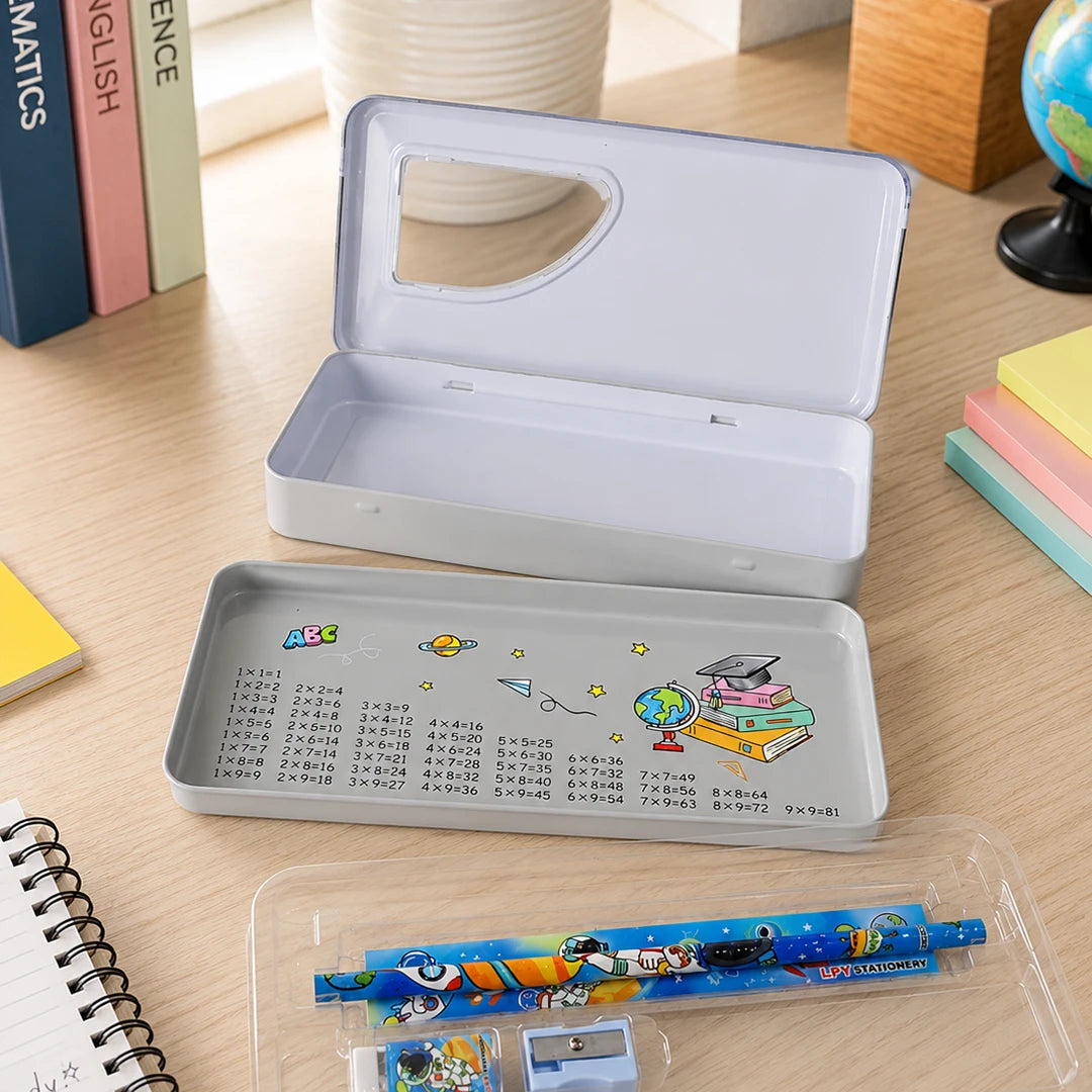 Space Explorer Metal Pencil Box Set