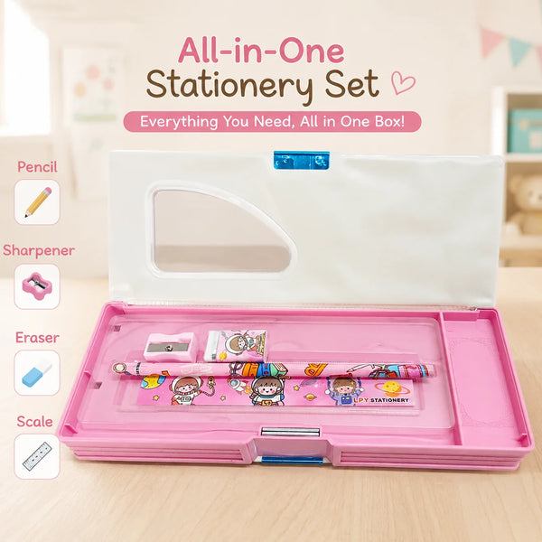 Pink Orbit Pencil Box Set