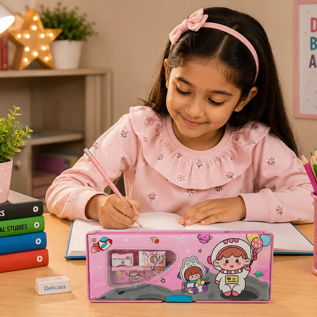 Pink Orbit Pencil Box Set