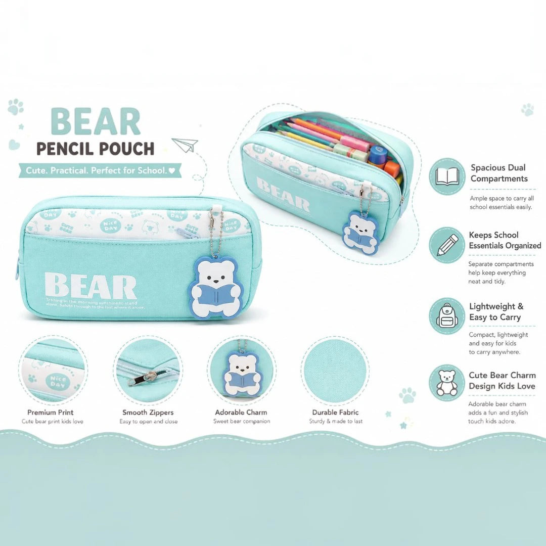 BearBuddy Charm Pencil Pouch